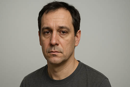 Усталый морфотип старения лица